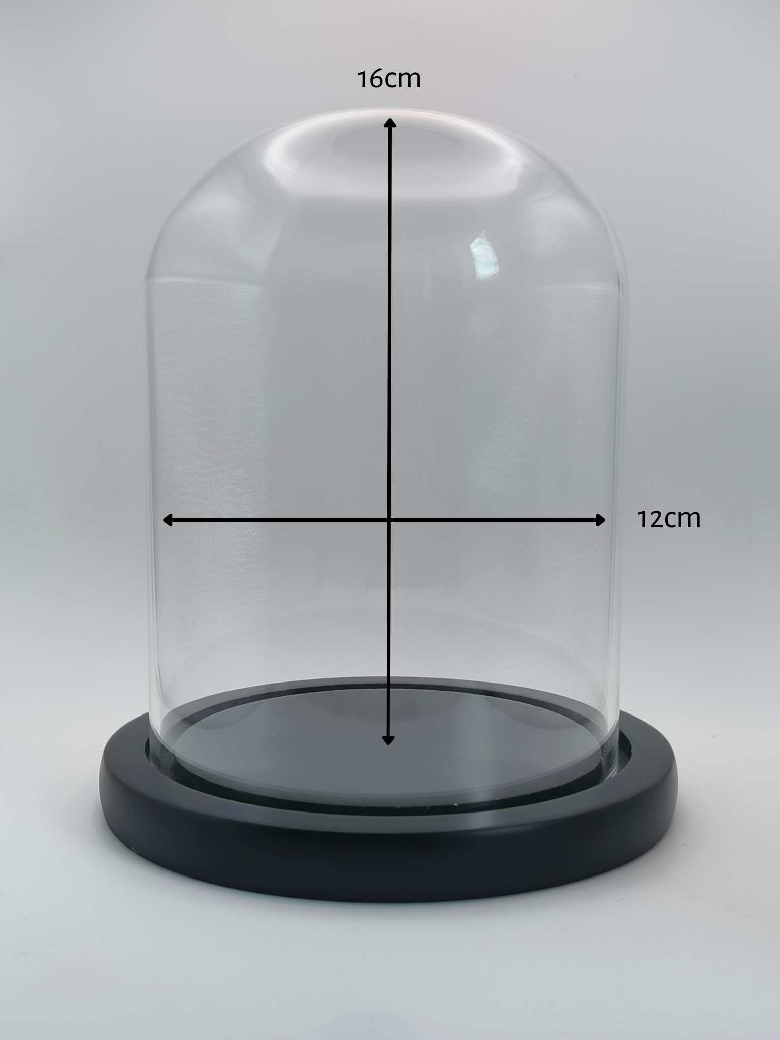 Glass Bell Jar Cloche - Glass Display Dome for Flowers, Figurines, and Collectors Items