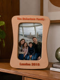 Mid-century Frame - Personalised Photo Frame with Custom Text in Mid-century Modern Design