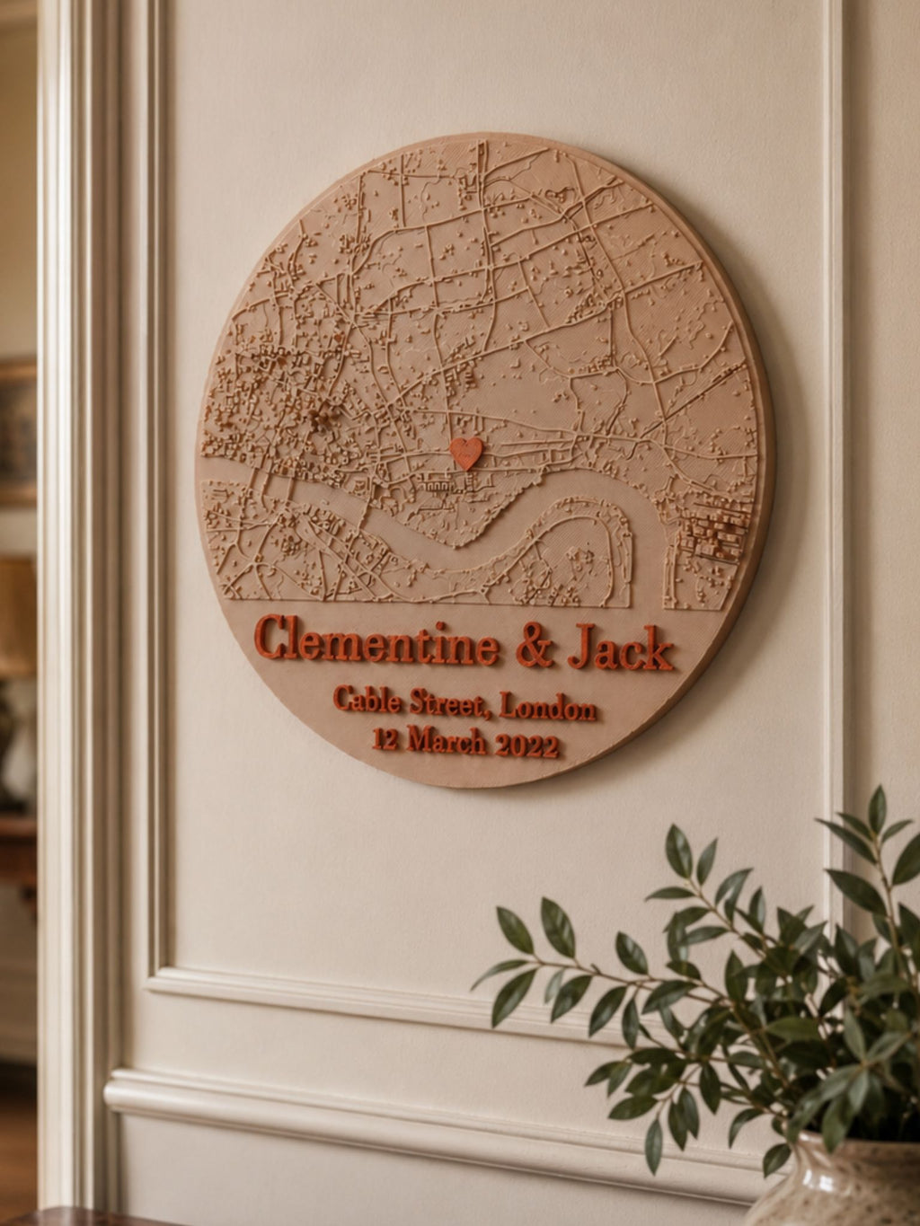 Love Map - Personalised Gift for Weddings, Engagements and Anniversaries