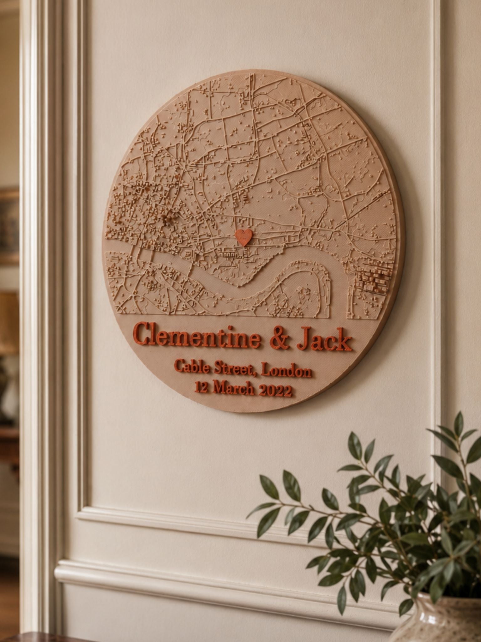Love Map - Personalised Gift for Weddings, Engagements and Anniversaries