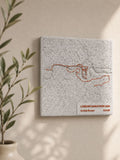 Marathon Map - Personalised 3D Map of Marathon Route with Name and Time