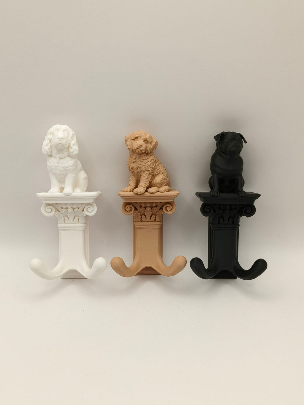 Dog Lead Hook - Personalised Holder for Leash Based on a Photo of Your Dog