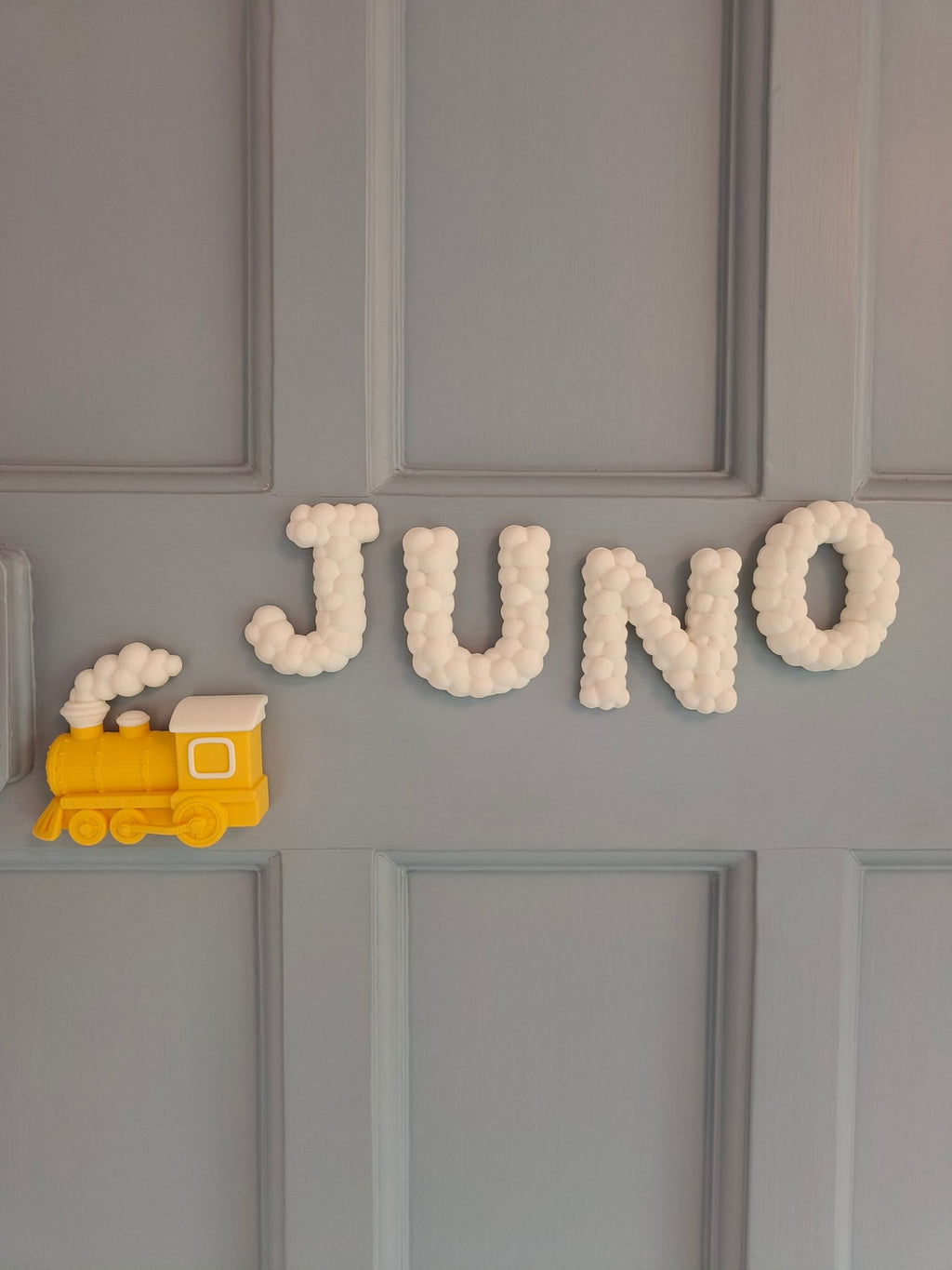 Steam Train Door Sign - Children's Sign with 3D Personalised Name