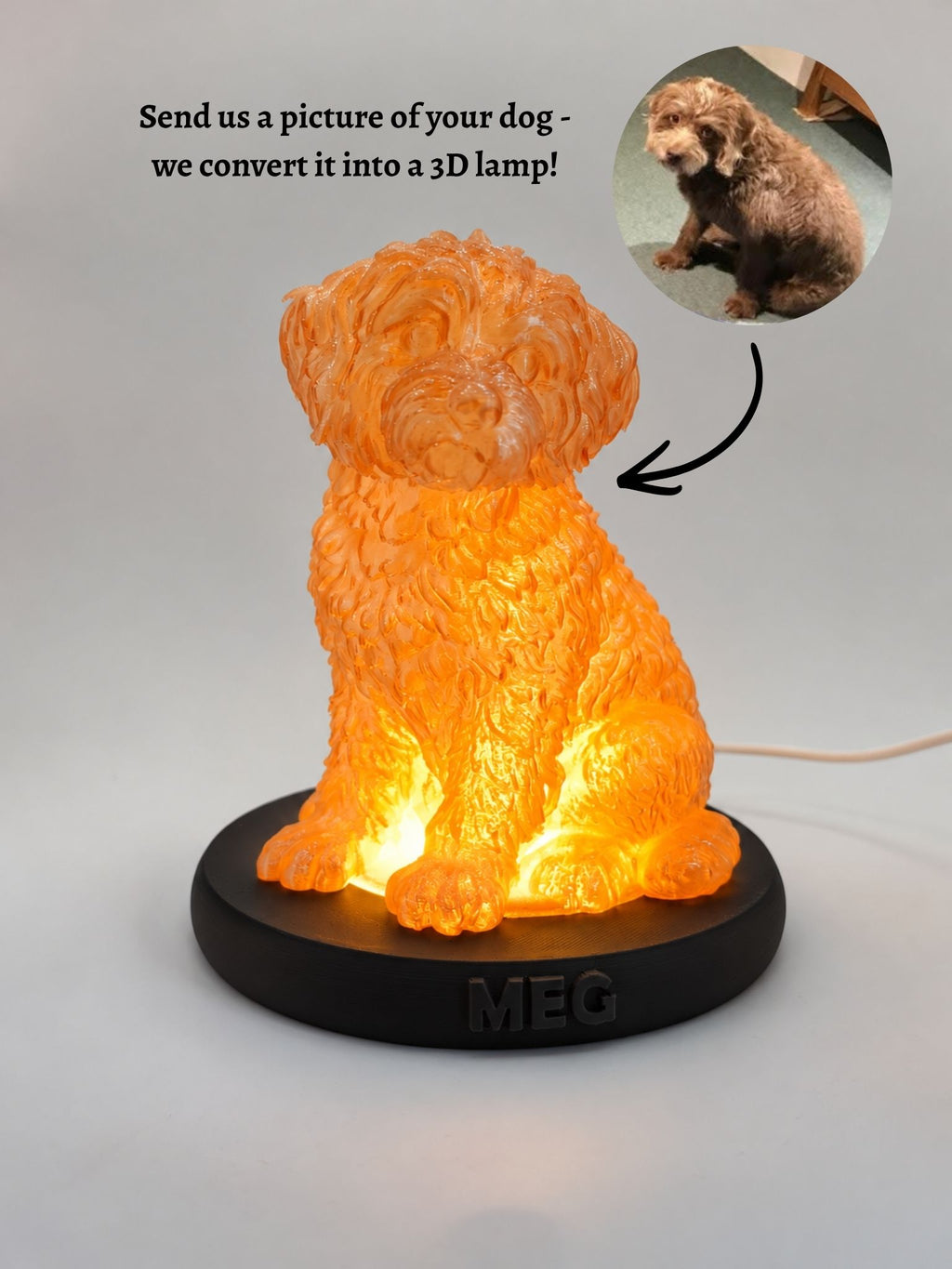 Dog Lamp - Personalised Lamp Based on Your Dog