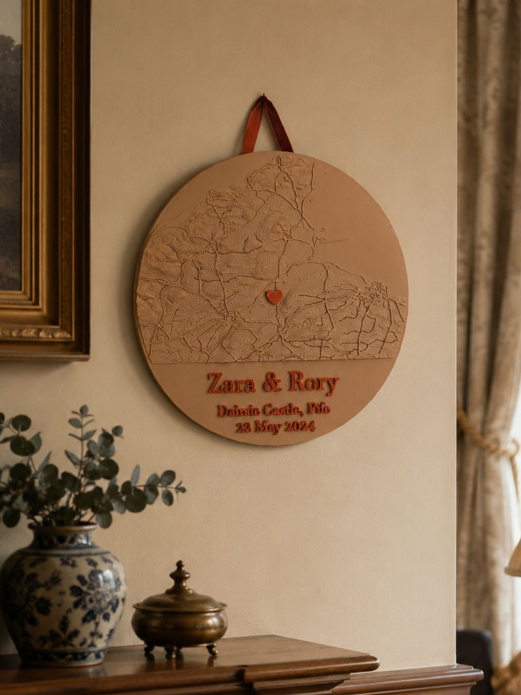 Love Map - Personalised Gift for Weddings, Engagements and Anniversaries