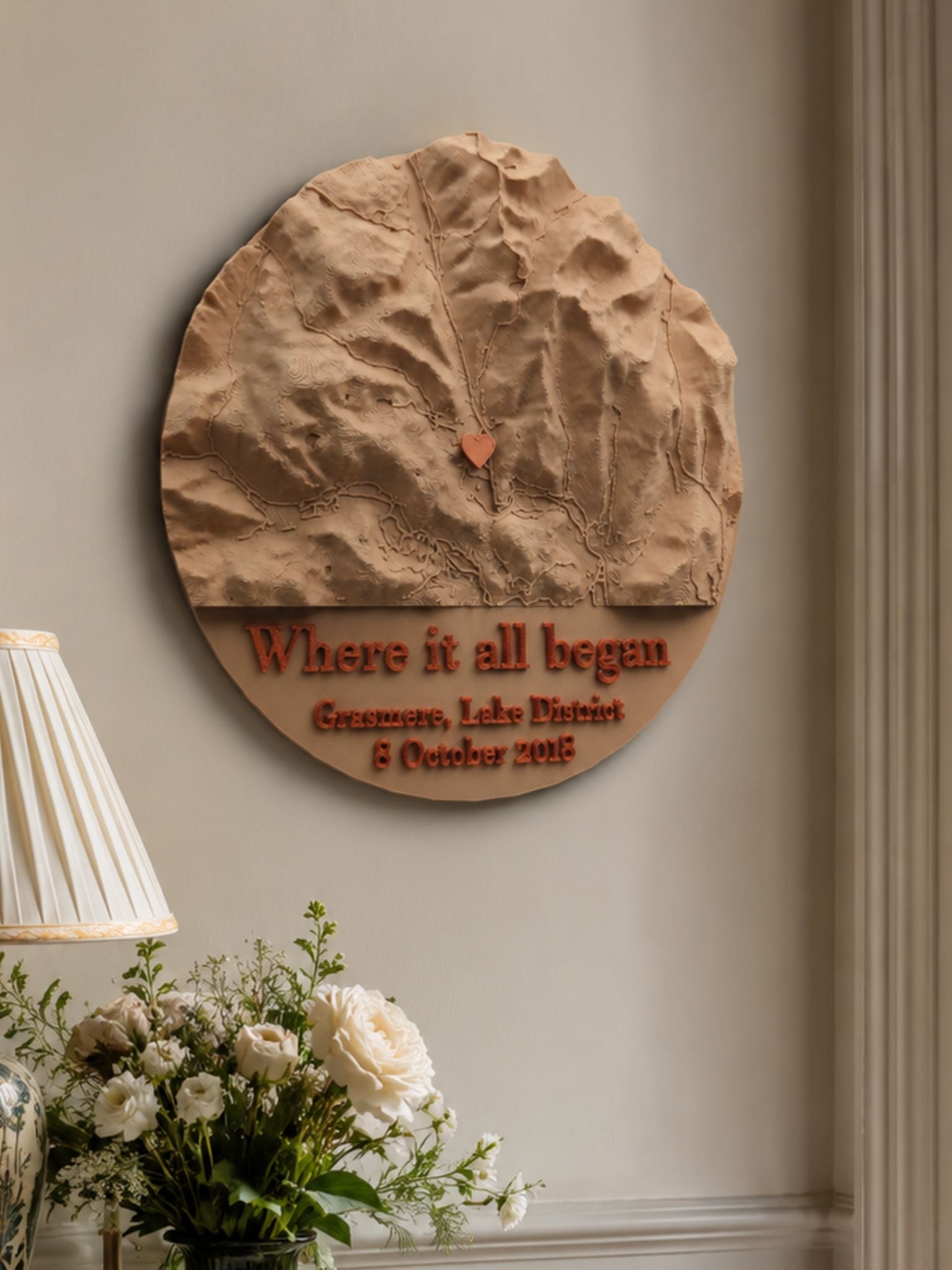 Love Map - Personalised Gift for Weddings, Engagements and Anniversaries