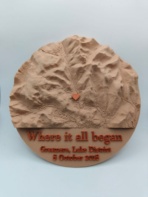Love Map - Personalised Gift for Weddings, Engagements and Anniversaries
