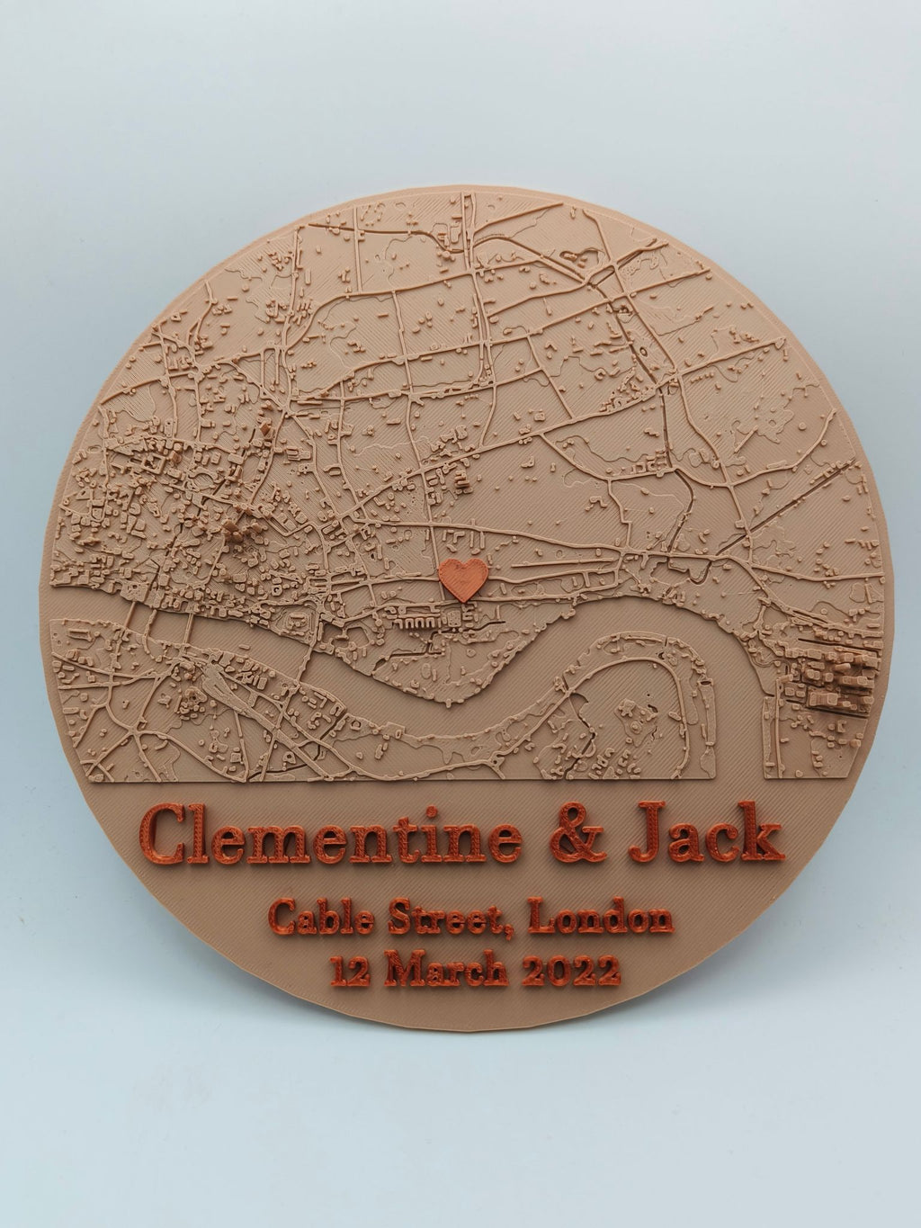 Love Map - Personalised Gift for Weddings, Engagements and Anniversaries