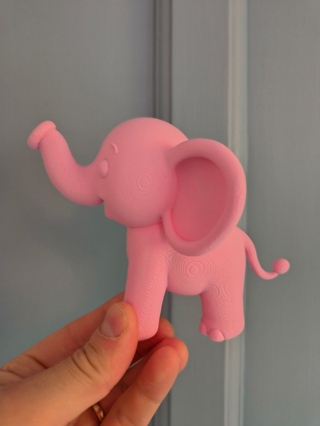 Elephant Door Sign - Children's Sign with 3D Personalised Name and Elephant Water Theme