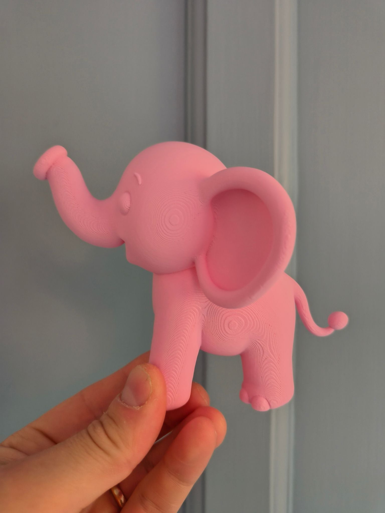 Elephant Door Sign - Children's Sign with 3D Personalised Name and Elephant Water Theme