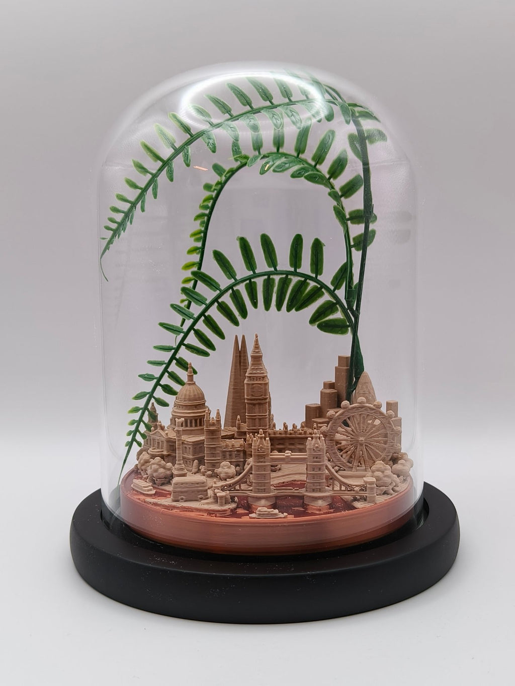 Glass World - 3D Miniature Diorama Model of a Town or City in a Bell Jar