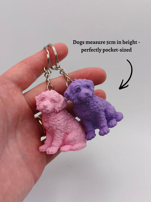 Dog Keyring - Personalised 3D Keyring Figurine based on a Photo of your Dog