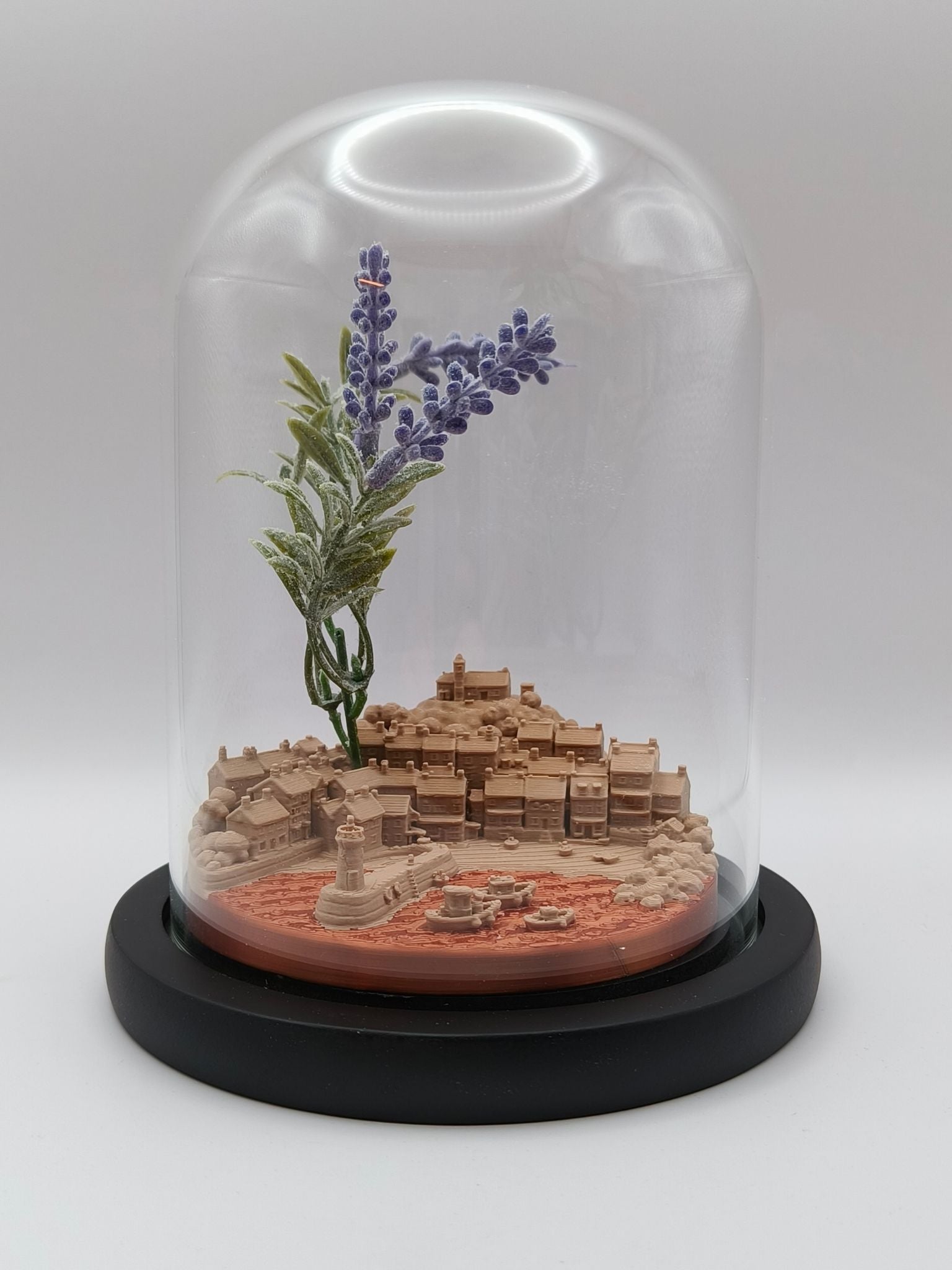 Glass World - 3D Miniature Diorama Model of a Town or City in a Bell Jar
