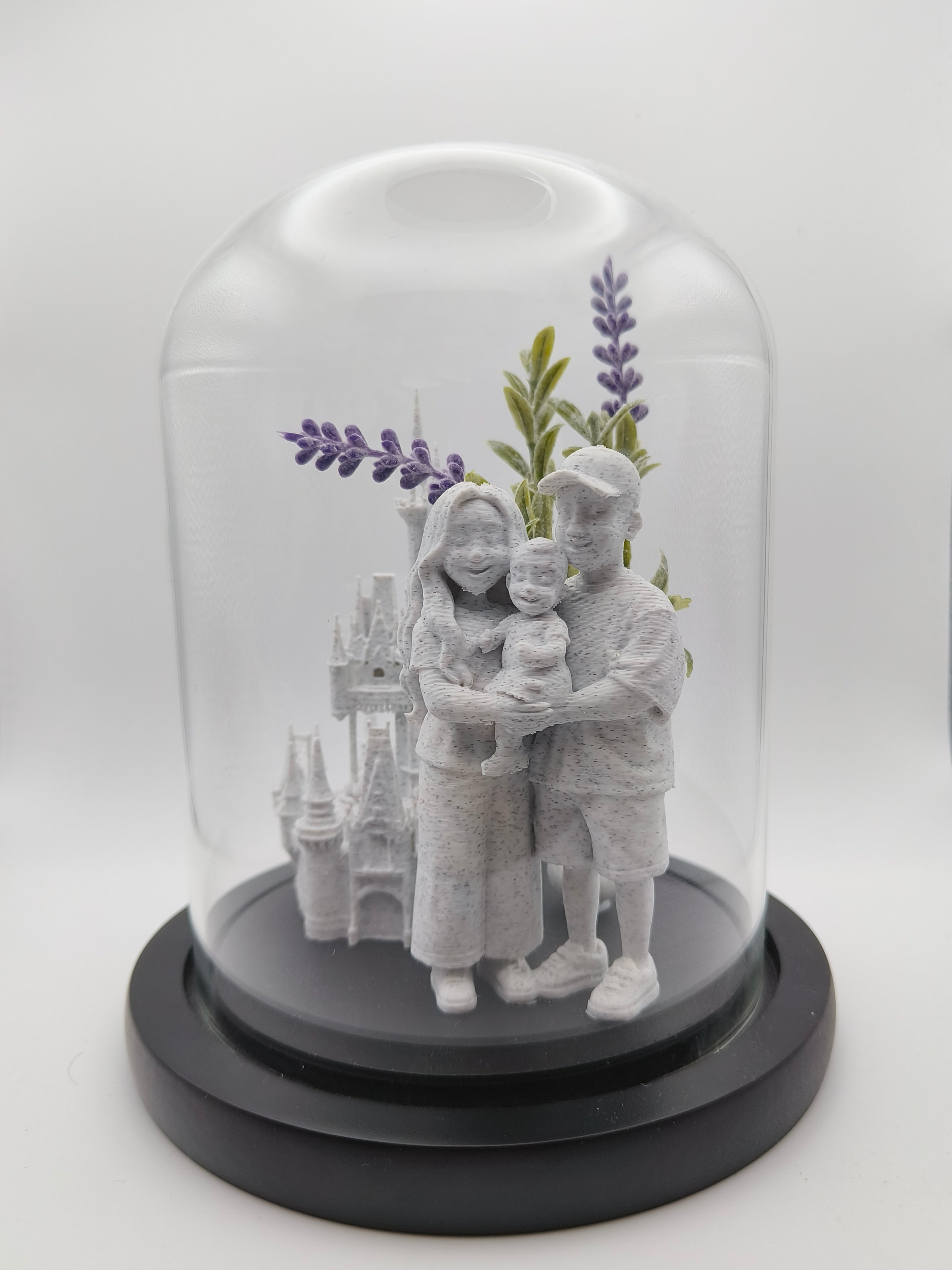 Glass Moment - Personalised Sculpture in a Bell Jar