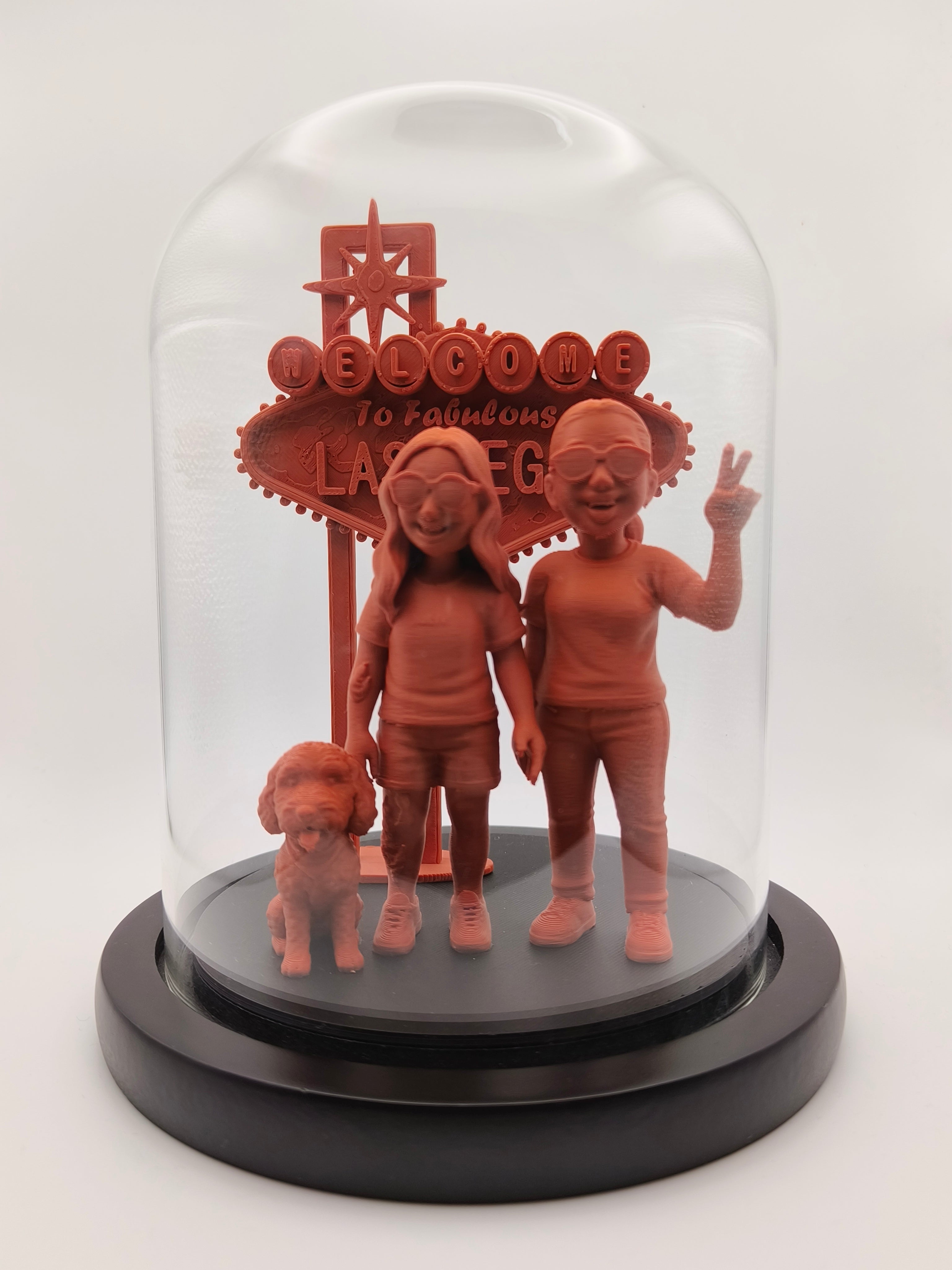Glass Moment - Personalised Sculpture in a Bell Jar