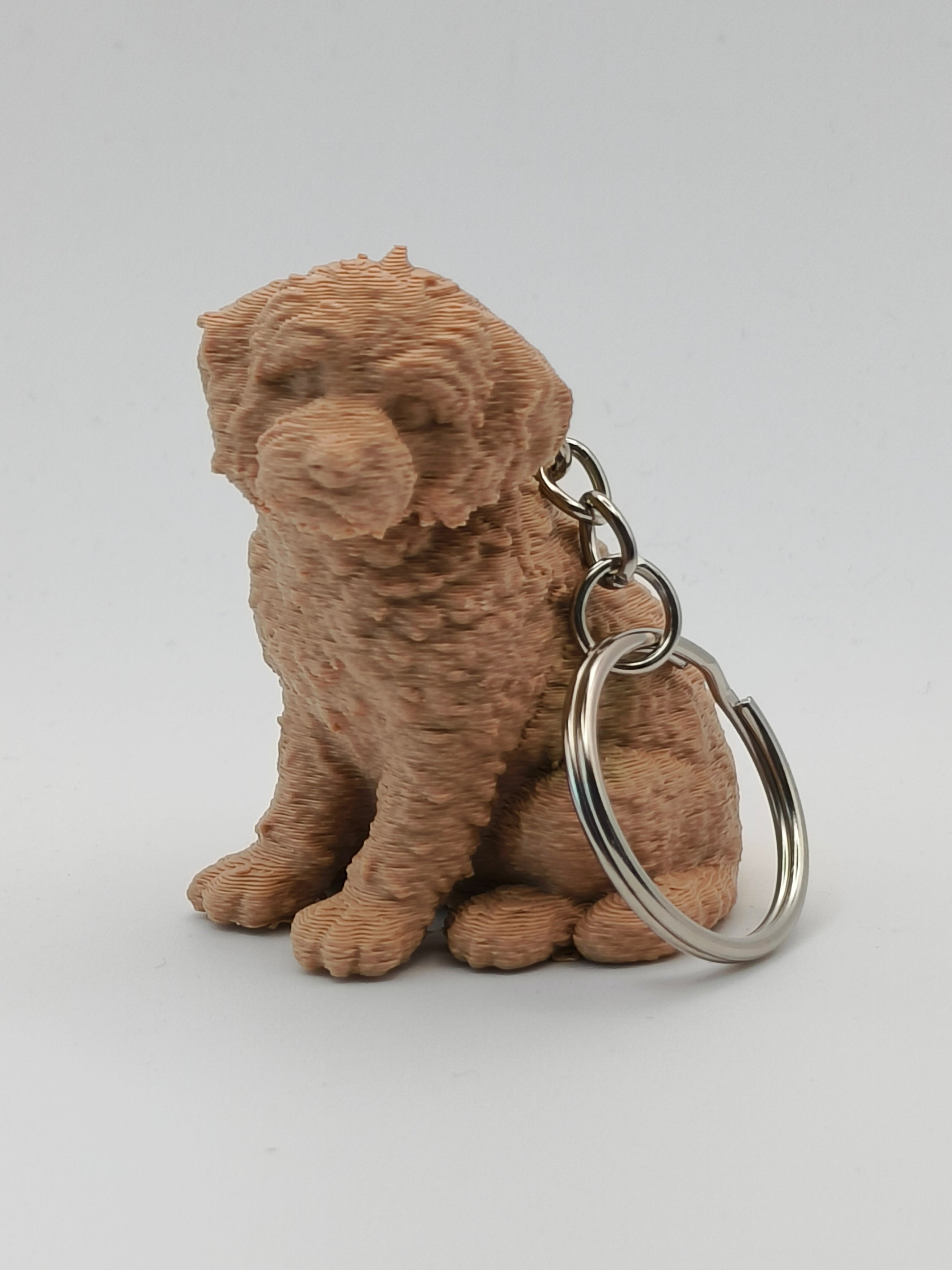 Dog Keyring - Personalised 3D Keyring Figurine based on a Photo of your Dog