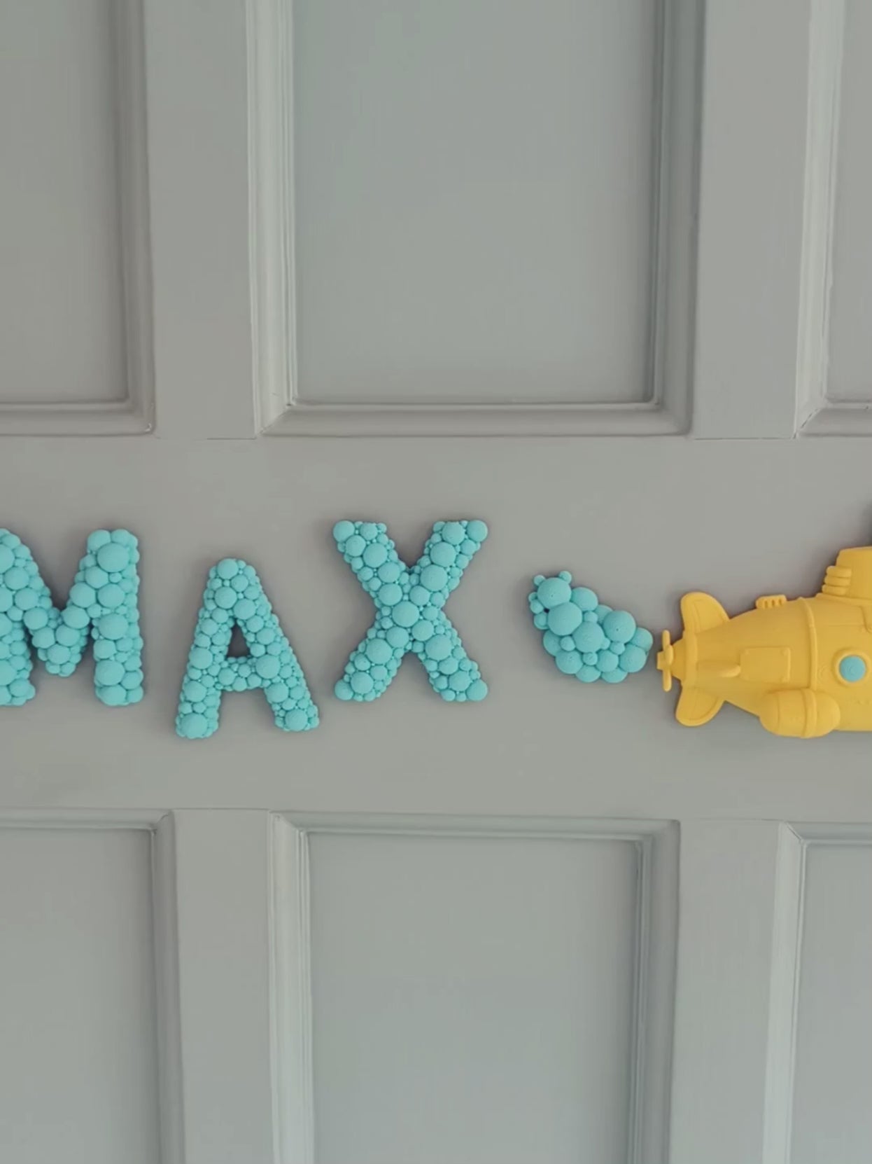 Submarine Door Sign - Children's Sign with 3D Personalised Name and Undersea Theme