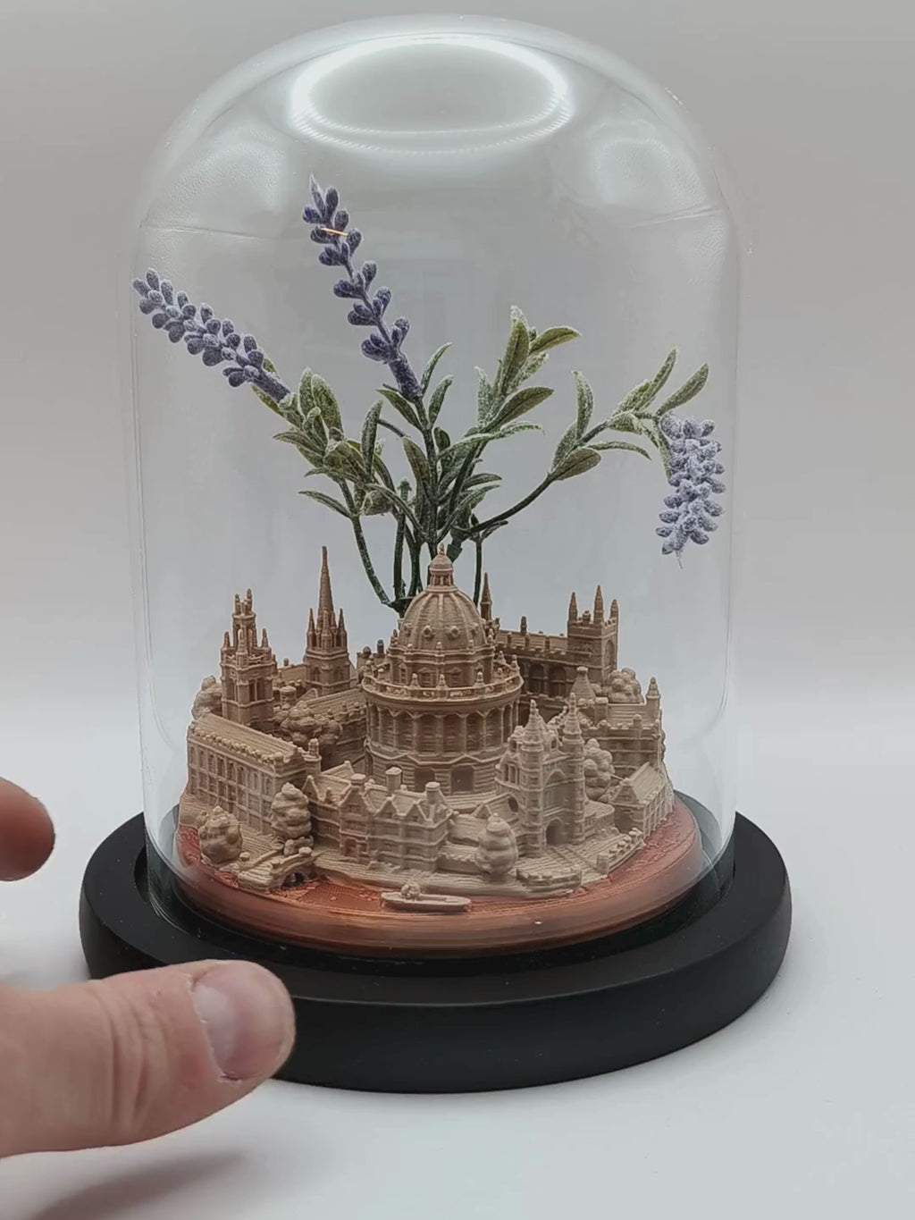 Glass World - 3D Miniature Diorama Model of a Town or City in a Bell Jar