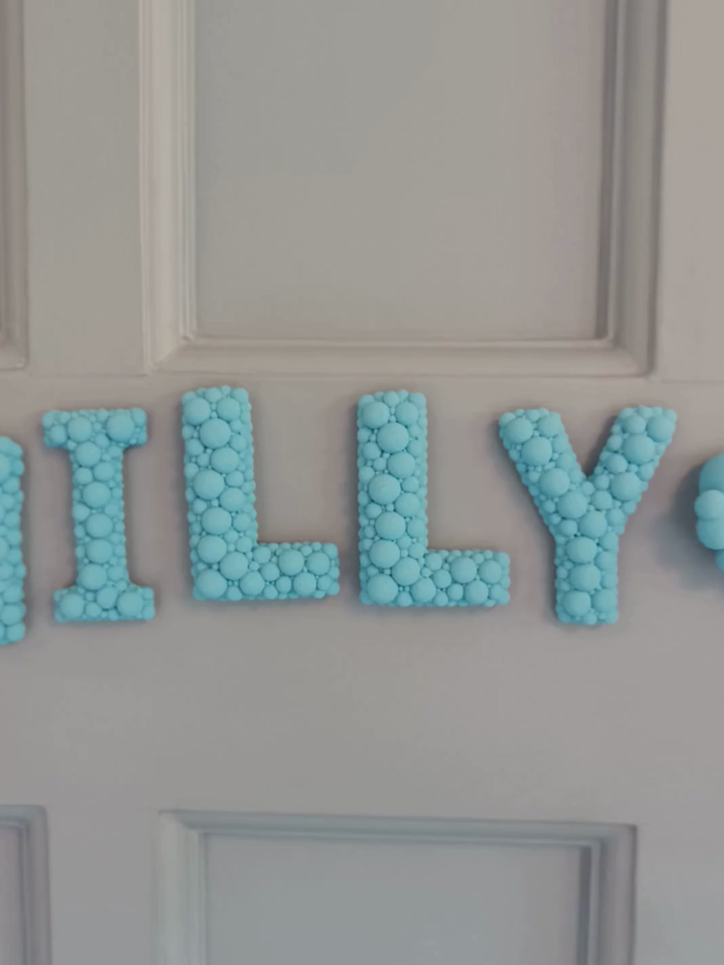 Elephant Door Sign - Children's Sign with 3D Personalised Name and Elephant Water Theme