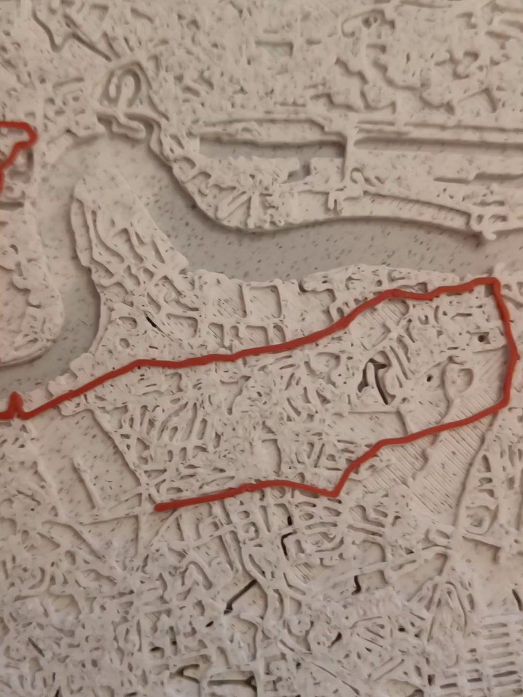Marathon Map - Personalised 3D Map of Marathon Route with Name and Time