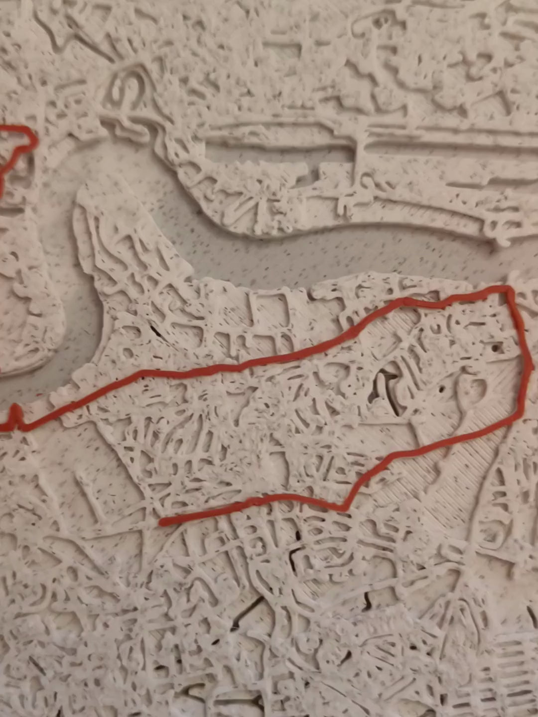 Marathon Map - Personalised 3D Map of Marathon Route with Name and Time
