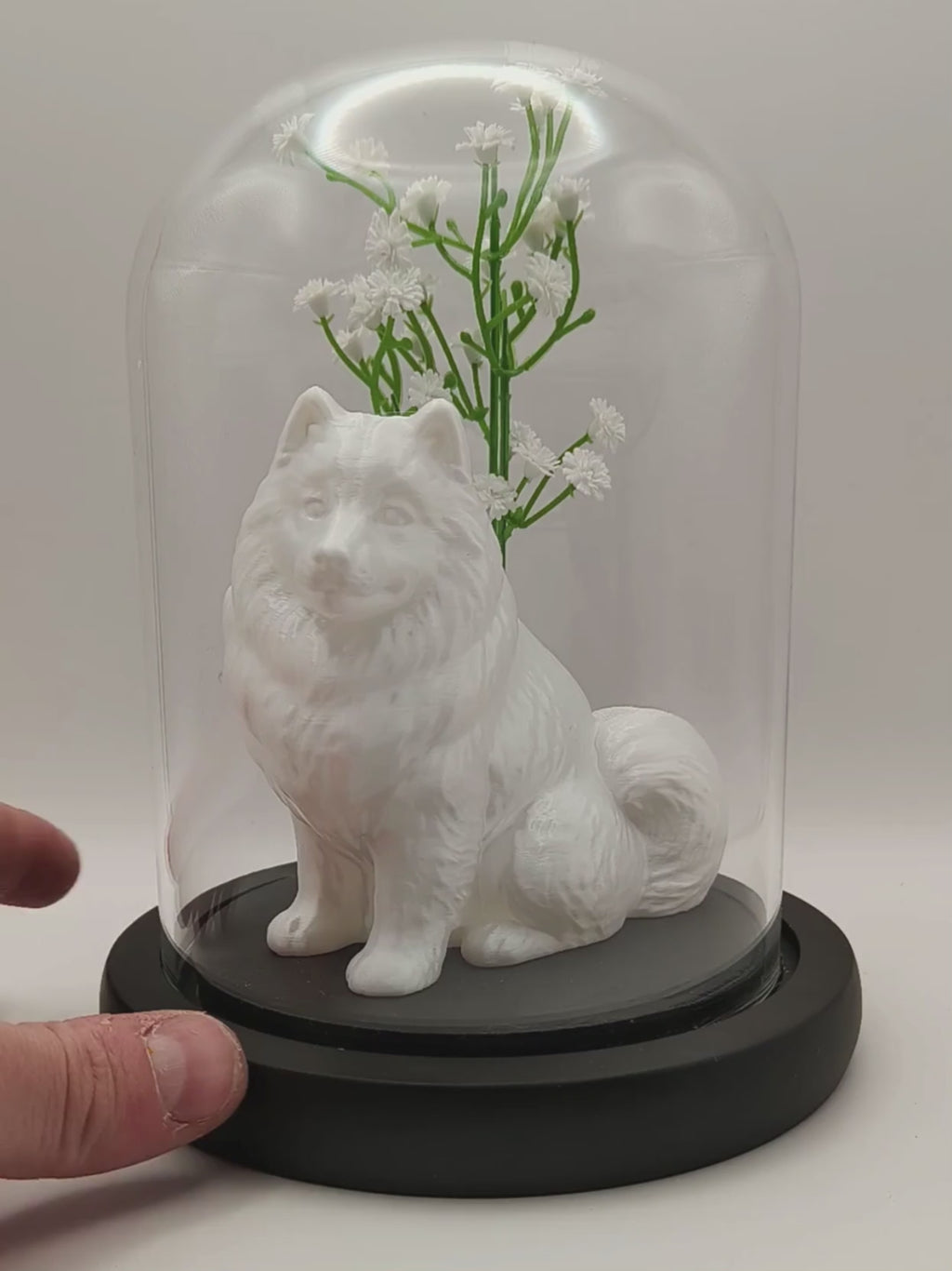 Dog Memorial - Personalised Memorial in a Bell Jar Based on a Photo of Your Dog