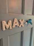 Jet Plane Door Sign - Children's Sign with 3D Personalised Name